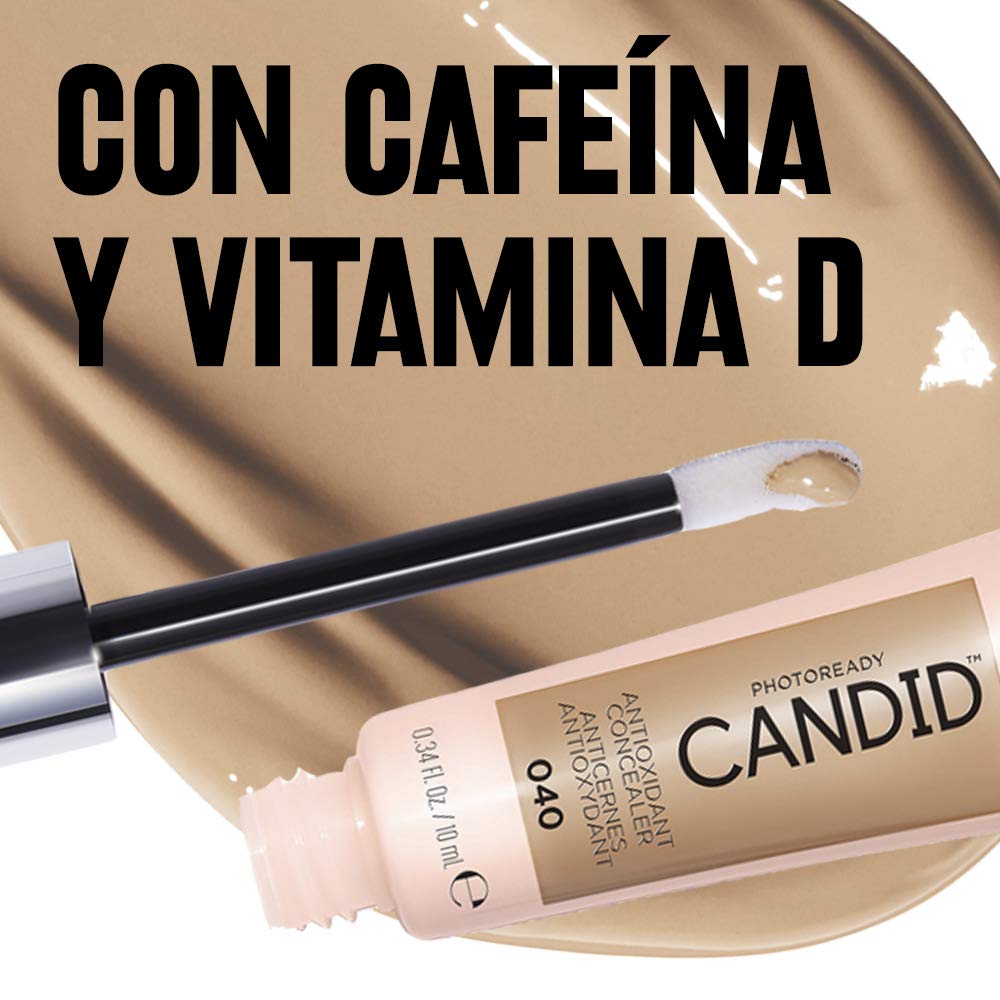 Photoready Candid Concealer Matte Cream, With Anti-Pollution, Antioxidant, Anti-Blue Light Ingredients, Without Parabens, Pthalates And Fragrances; Medium.34 Fluid Oz