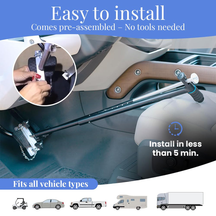 QuicStick Portable Car Hand Controls for Disabled Drivers, Handicap Driver Hand Control, Hand Controlled Car, Portable Hand Controls for Vehicles for Temporary or Permanent Disability