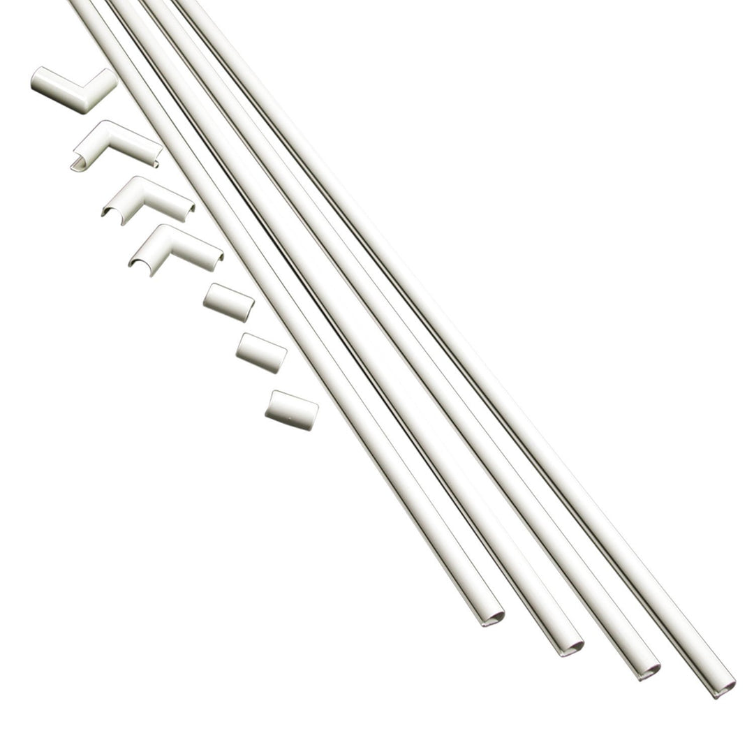 Legrand - Kit Cordmate, Organizer and Hider, Cover, Concealer, and Protector for Wall, Single Cord, CMK10, Paintable