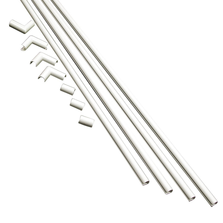 Legrand - Kit Cordmate, Organizer and Hider, Cover, Concealer, and Protector for Wall, Single Cord, CMK10, Paintable