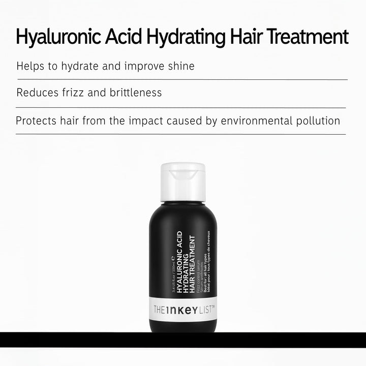 Hyaluronic Acid Hydrating Hair Treatment 100ml | Reduces Frizz | Improves Shine | Fragrance Free | Suitable For All Hair Types
