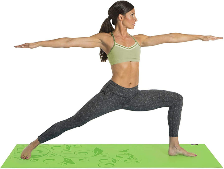 Printed Yoga Mat - Green,GOFGFPYMGRN