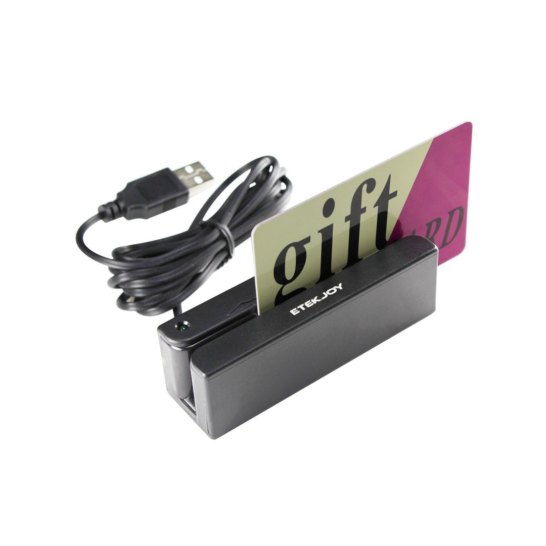 USB 3-Track Magnetic Stripe Card Reader POS Credit Card Reader Swiper MagStripe Swipe Card Reader ET-MSR90