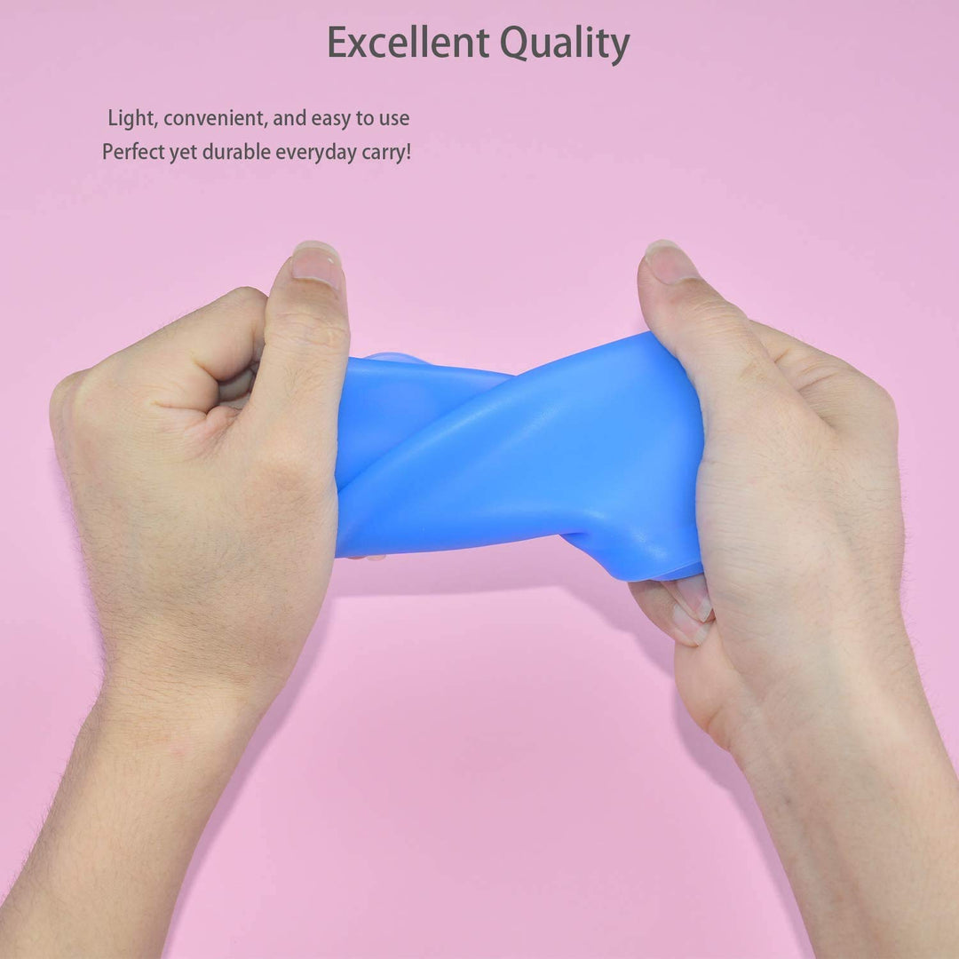 Face Mask Box, 3Pcs Silicone Face Mask Storage Case – Lightweight Portable Carrying Case – Convenient Mouth Opening Design- Face Mask Protection From Pollution – Multipurpose Storage Container (3Pcs)
