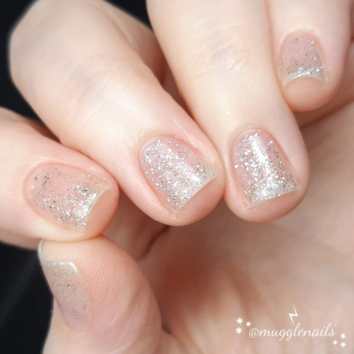 Soak Off UV LED Gel Nail Polish - Silver Glitter Explosion (023) 10ml