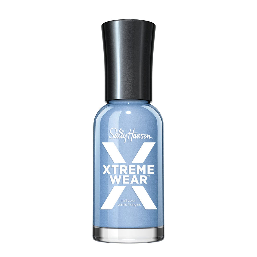 Xtreme Wear Nail Polish, Streak-Free, Shiny Finish, Long-Lasting Nail Color, Babe Blue, 0.40 fl oz