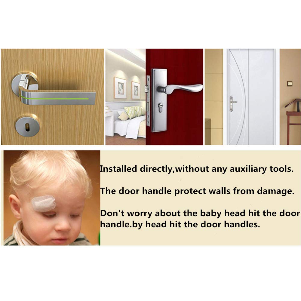 6 Pcs Anti-Collision Door Handle Cover,Door Pull Protective Sleeve Child Safety Super Soft Foam Safety Spiral Cover for Hot Doors Non-Toxic (Brown)