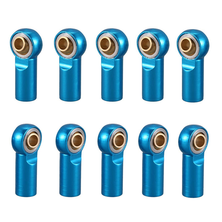 10PCS ShareGoo Aluminum M3 Tie Rod End Ball Joint Link Ball Head Holder Compatible with Tamiya HSP Traxxas Axial SCX10 1/10 RC Car Truck Buggy Crawler