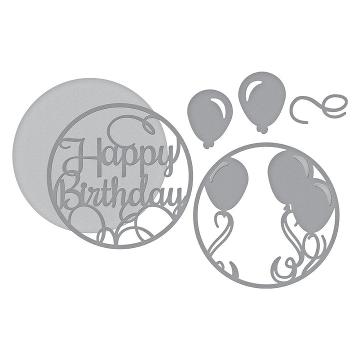 Shapeabilities Layered Happy Birthday Etched/Wafer Thin Die