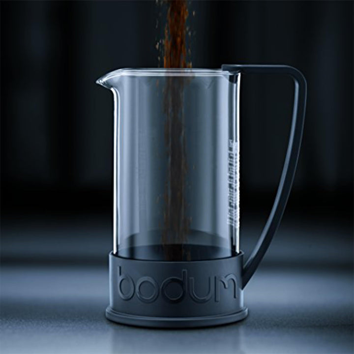 12oz Brazil French Press Coffee Maker, High-Heat Borosilicate Glass, Red - Made in Portugal