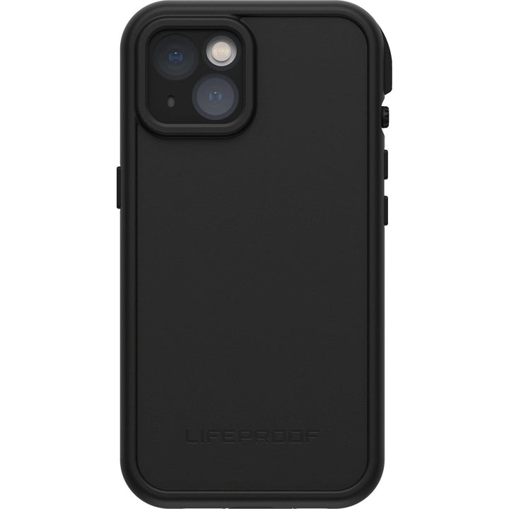 iPhone 13 (ONLY) FRE Series Case - BLACK, waterproof IP68, built-in screen protector, port cover protection, snaps to MagSafe
