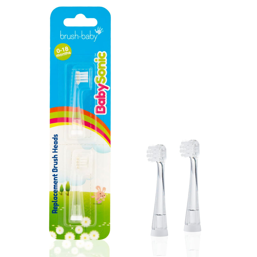 Brush Baby BabySonic Replacement Heads - Pack of 2 (Ages 0-18 Months)