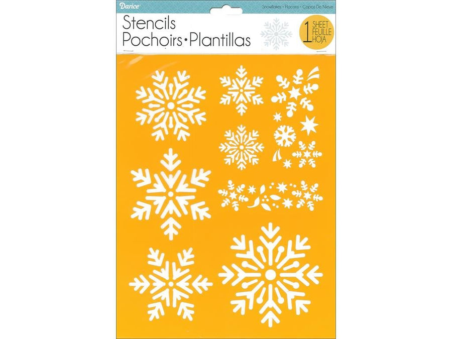 Stencil 8.5x11 Snowflakes