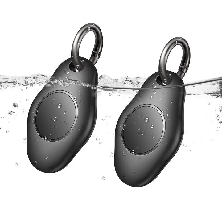 Sllsky Waterproof AirTag Holder,Screw Locked Airtag Keychain Case Compatible with Apple Air Tag Finder, Tracker Key Ring-2Pack