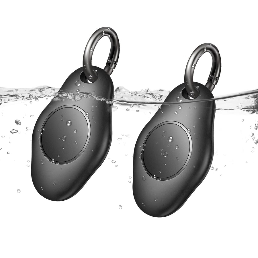 Sllsky Waterproof AirTag Holder,Screw Locked Airtag Keychain Case Compatible with Apple Air Tag Finder, Tracker Key Ring-2Pack