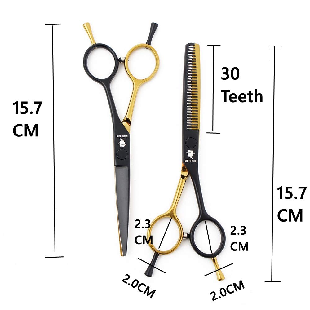 Hair Cutting Scissors Set Professional 5.5 Barber Haircutting Thinning/Texturizing Shears Kits,Trimming Scissor Hairdressing Stainless Steel Shear for Hairdresser