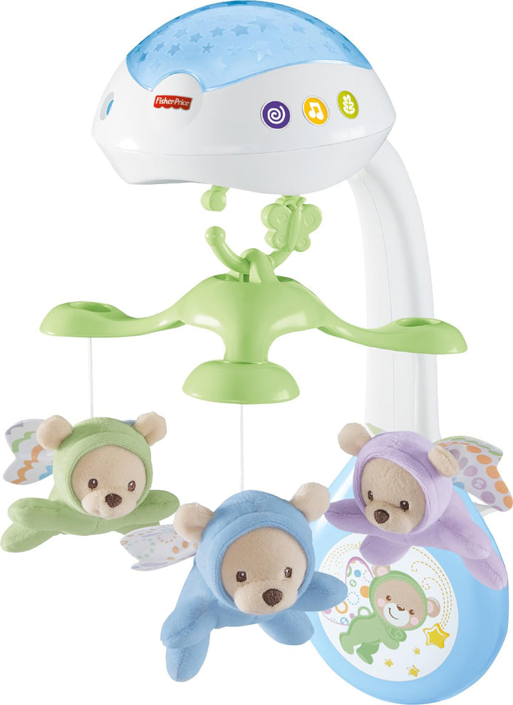 Baby Crib Toy, 3-in-1 Projection Mobile, Butterfly Dreams Sound Machine with Light Projection for Newborn to Toddler