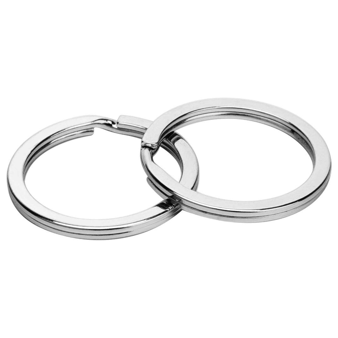 24 Pack Flat Key Rings Metal Split Ring for Home Car Keys Organizations, Jewelry Making, 1 Inch (Golden)