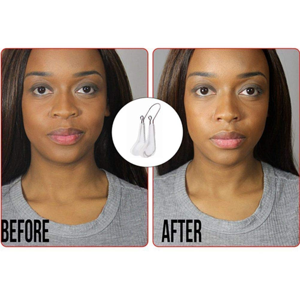 Nose Shaper Clip, Unisex, Hair Trimmer, Nose Lifter, Rhinoplasty Tool, Straightener, Slimming Device, Soft Silicone, Ultra Durable Stainless Steel
