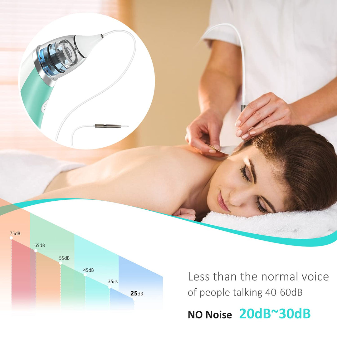 Ear Vacuum Wax Remover, 5 Levels Electric Ear Wax Removal, USB Charge Ear Wax Vacuum, Multifunctional Ear Cleaner, Reusable Ear Wax Removal Tool, Ear Wax Remover Suction for Adults and Kids