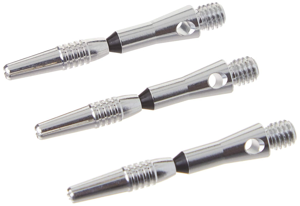 Spinster Aluminum Dart Shaft: Short (SH), Silver, 3 Pack