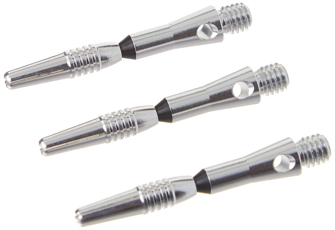 Spinster Aluminum Dart Shaft: Short (SH), Silver, 3 Pack