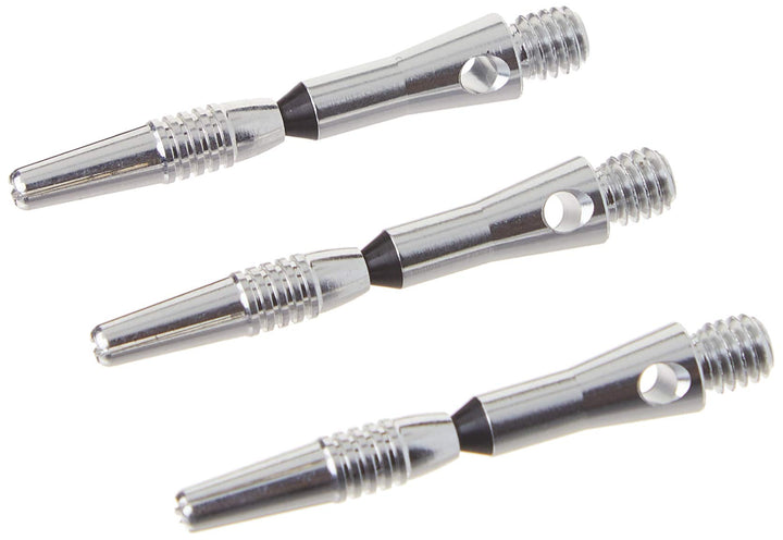Spinster Aluminum Dart Shaft: Short (SH), Silver, 3 Pack