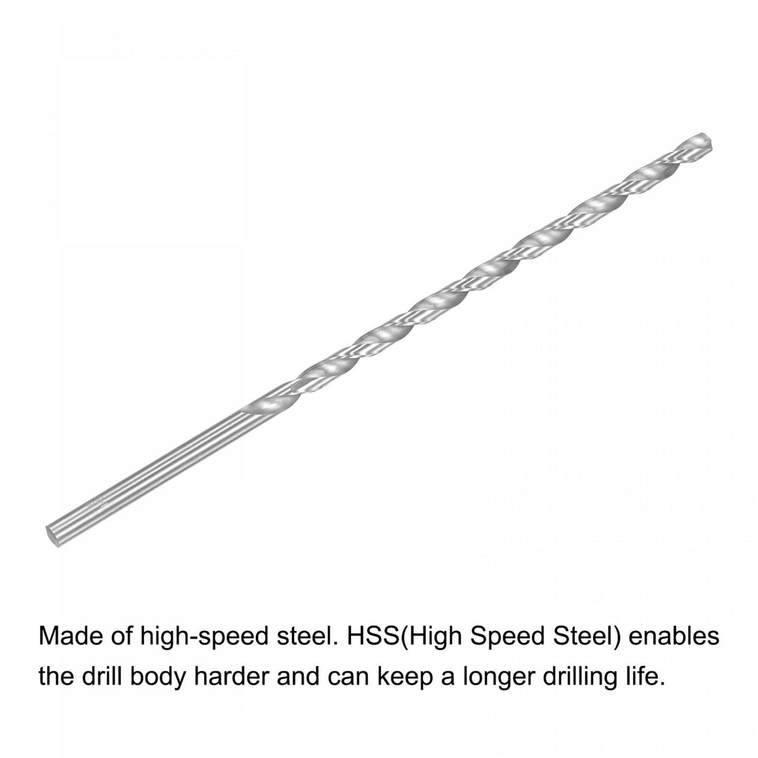 HSS(High Speed Steel) Extra Long Twist Drill Bits, 8mm Drill Diameter 250mm Length 2 Pcs