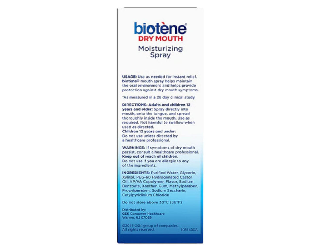 Biotene Moisturizing Mouth Spray, 1.5 fl oz - 2pc