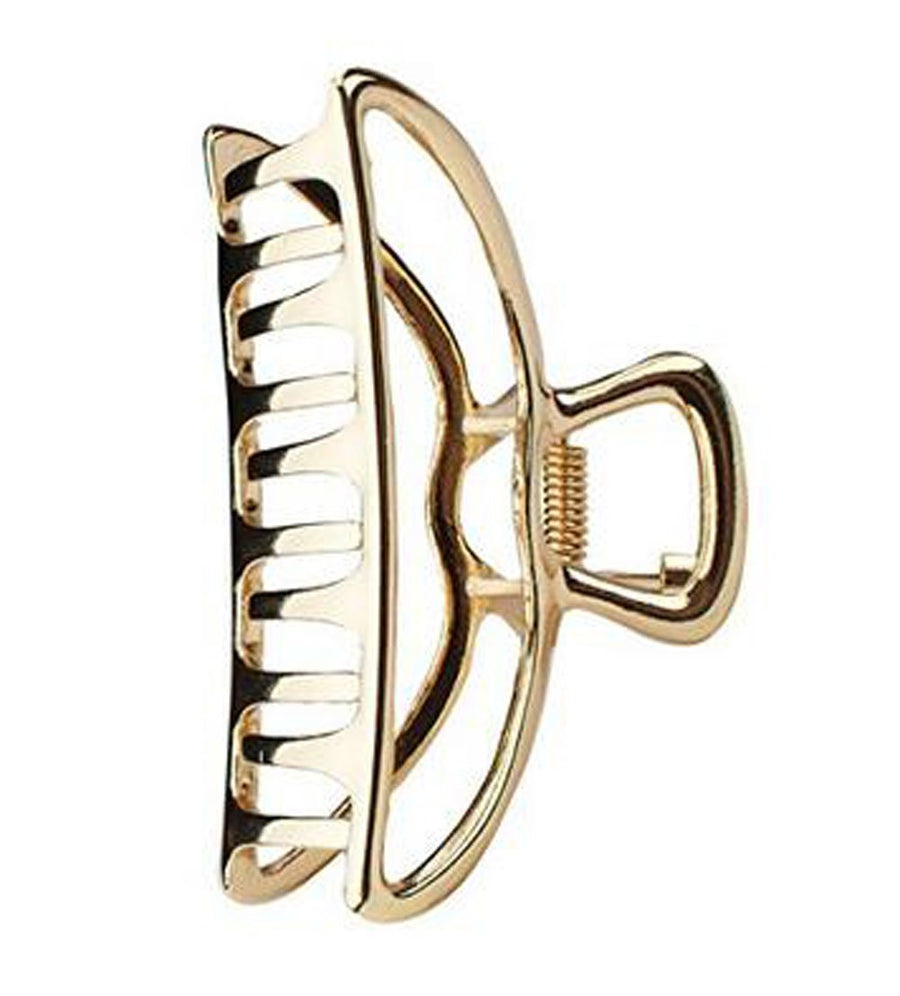 Vintage Metal Claw Hair Clip Women Fashion Retro Hair Catch Barrette Hair UpdoClaw Clip Jaw Clips for Thick Hair (Gold)
