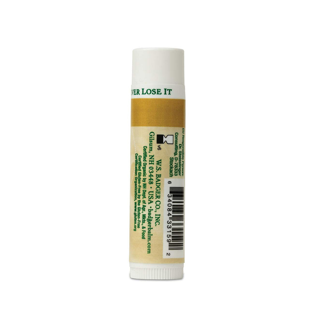2 Pack Classic Organic Lip Balm Unscented 0.15 Oz Per Stick