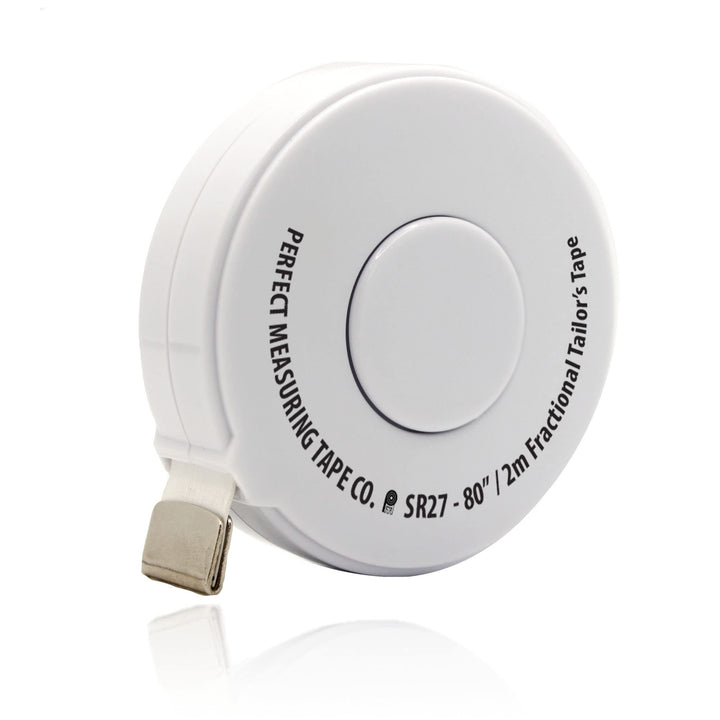 Perfect Measuring Tape - Premium Retractable Tailor’s Tape Measure & Crafters Tape – 80 / 2m - Pocket Sized Fractional Inch & Metric Tape Measure for Fabric, Body, and Sewing Measurements