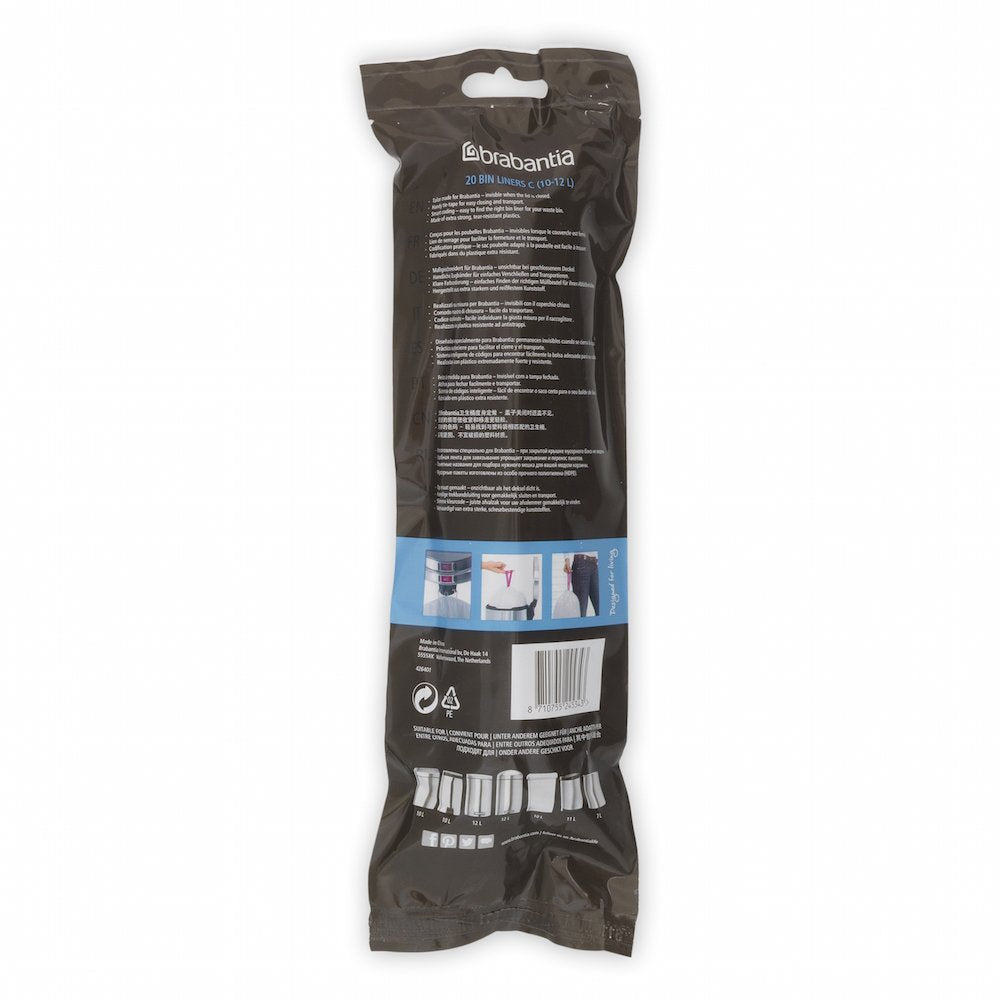Trash Bags, 2.6-3.2 gallon/10-12 Liter, Size C - 245343