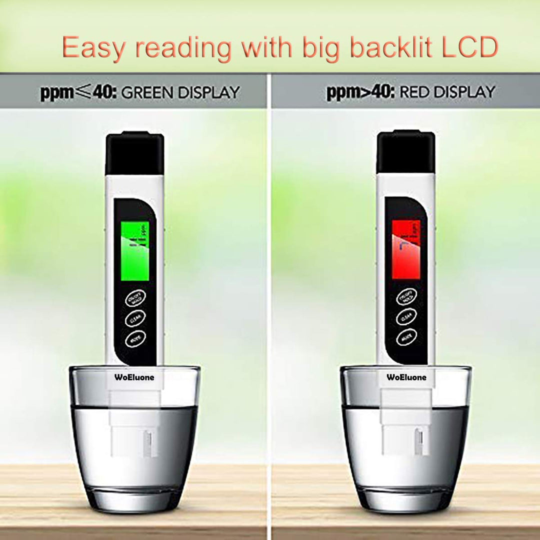 TDS Meter Digital Water Tester, 3 in 1 TDS,Temperature and EC Meter,Accurate Ideal PPM Meter for Drinking Water, Aquariums,RO System and More