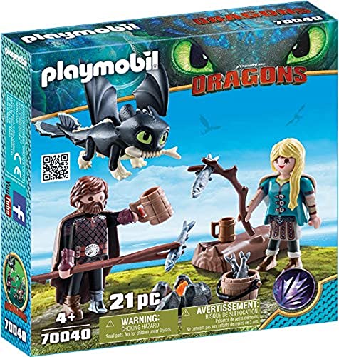 How to Train Your Dragon III Hiccup & Astrid with Baby Dragon Multicolor