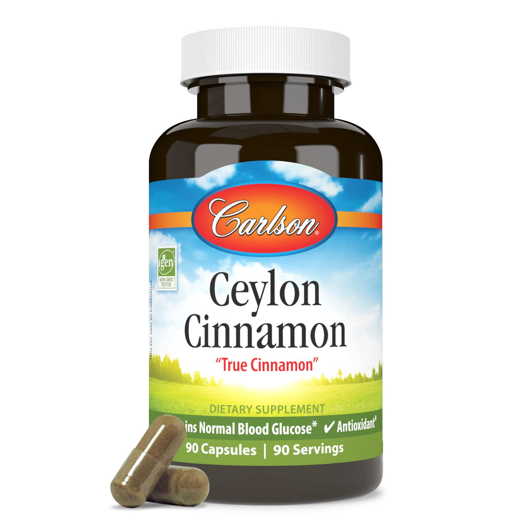 - Ceylon Cinnamon, Cinnamon Supplements, 500 mg, Cinnamon Extract Pills, Ceylon Cinnamon Capsules, 90 Capsules.