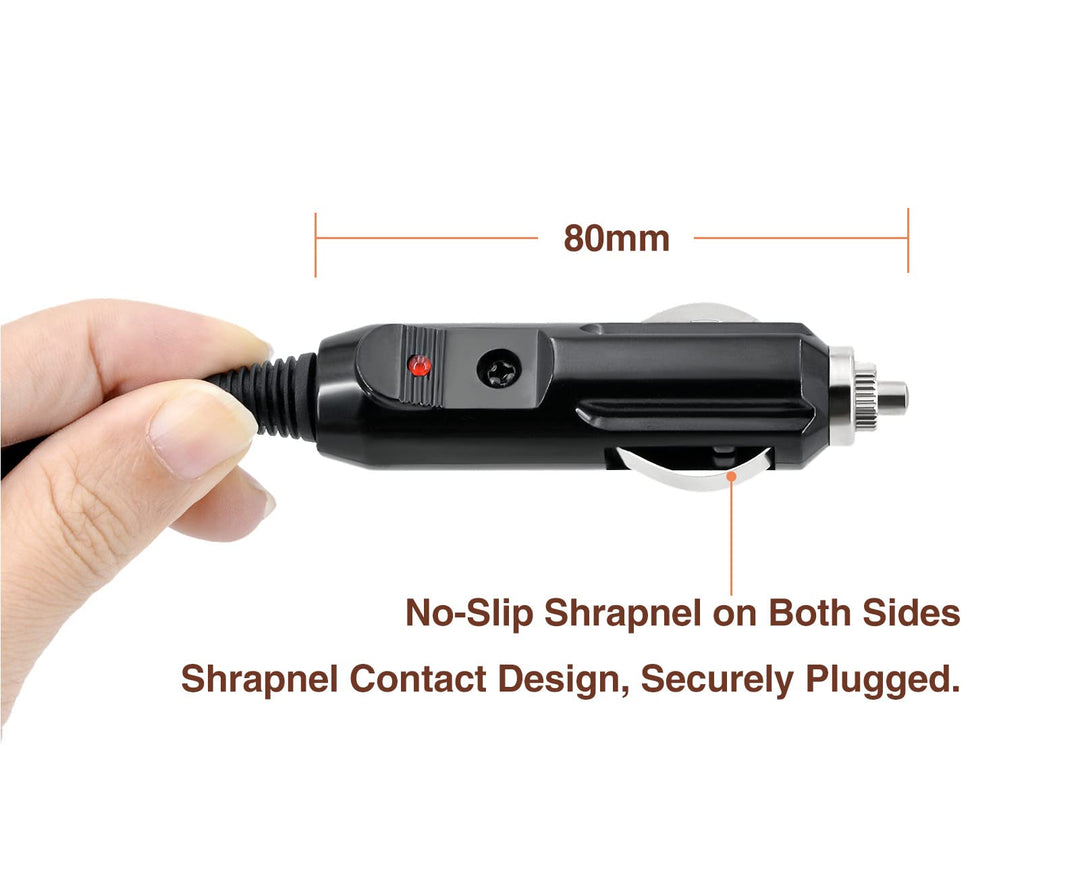 12V Car Charger for Inogen One G3 G4 G5, DC Power Adapter Replace Inogen BA-306 BA-301, 12 Volt Inogen One Accessories Cigarette Lighter Power Supply with Additional Fuses*2-8.3ft