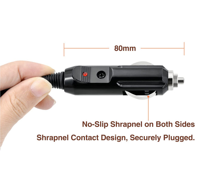 12V Car Charger for Inogen One G3 G4 G5, DC Power Adapter Replace Inogen BA-306 BA-301, 12 Volt Inogen One Accessories Cigarette Lighter Power Supply with Additional Fuses*2-8.3ft