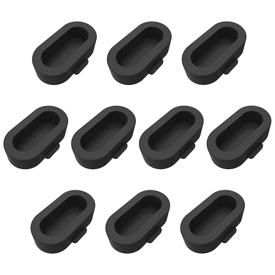 10 Pack Dust Plug Compatible for Garmin Watch Charger Port Protector (Black)