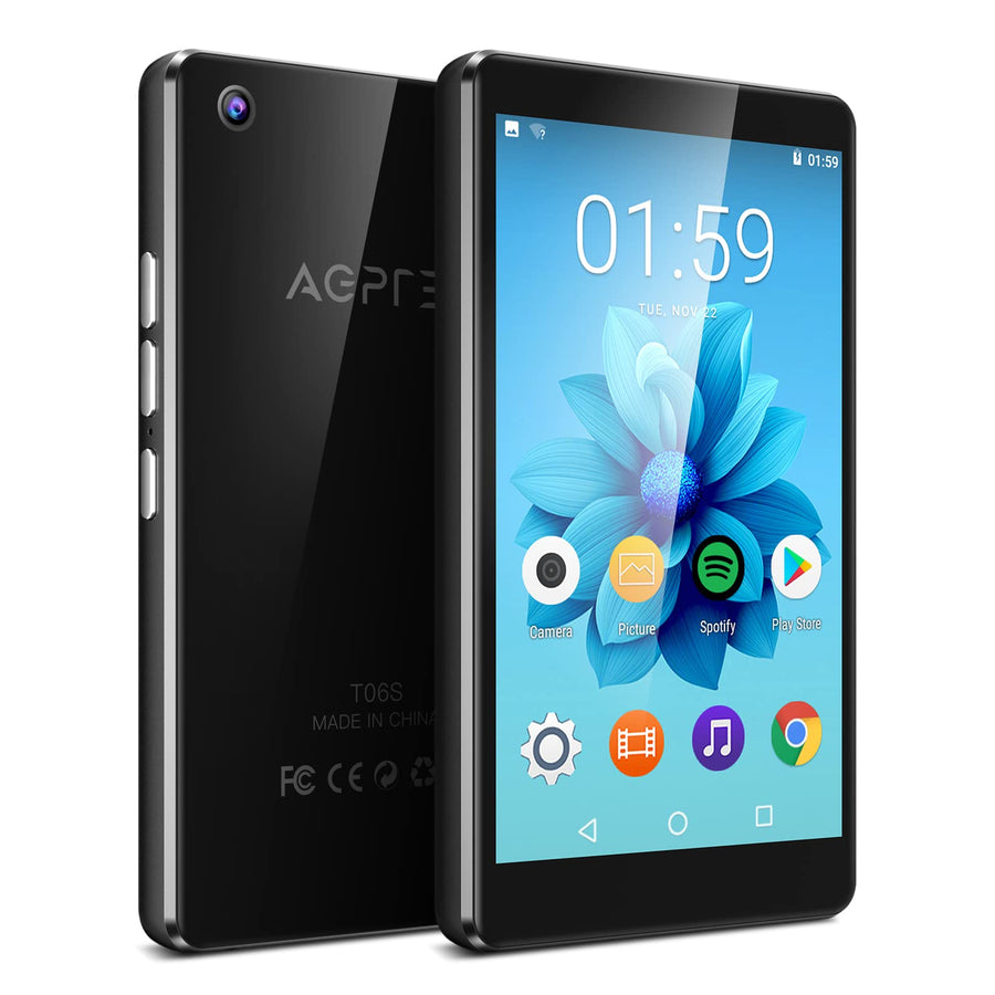 T06S WiFi MP3 Player with Bluetooth and 5MP Camera, 4 inch Touch Screen 16GB MP4 Player Lossless Music Player, Support APPs, Spotify, Browser