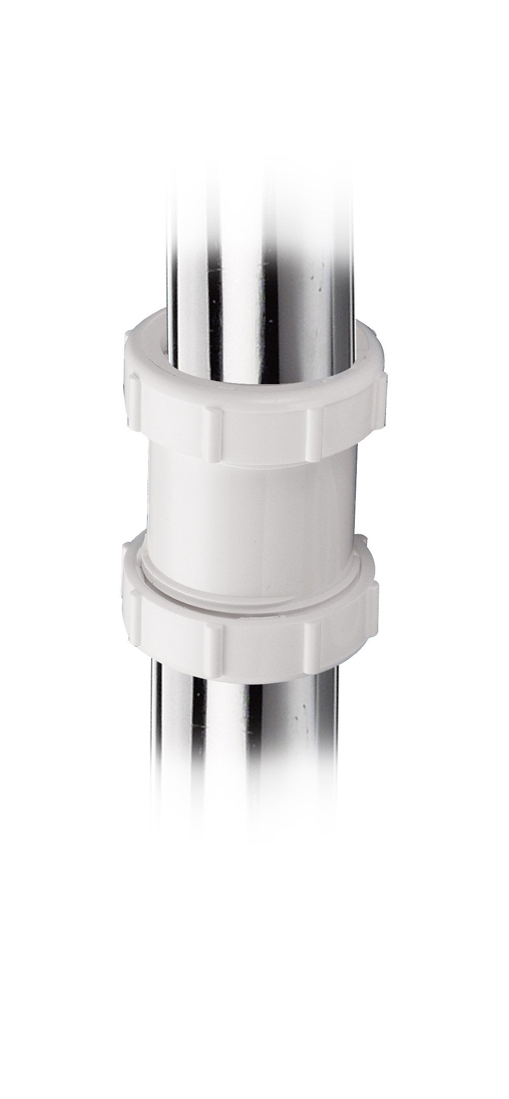 46WK Extension Coupling, 1-1/2-Inch or 1-1/4-Inch by 1-1/2-Inch, White