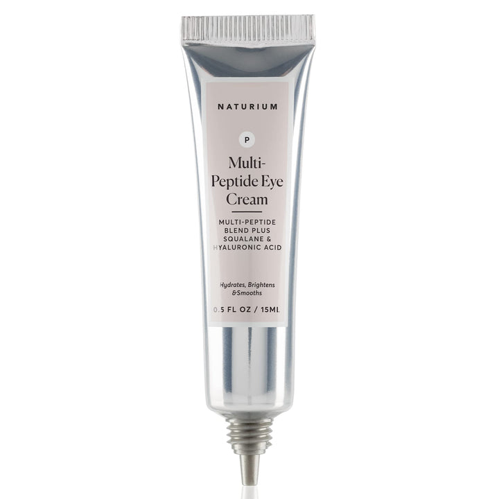 Multi-Peptide Eye Cream, Smoothing & Anti-Aging Skincare, with Squalene & Hyaluronic Acid, 0.5 oz