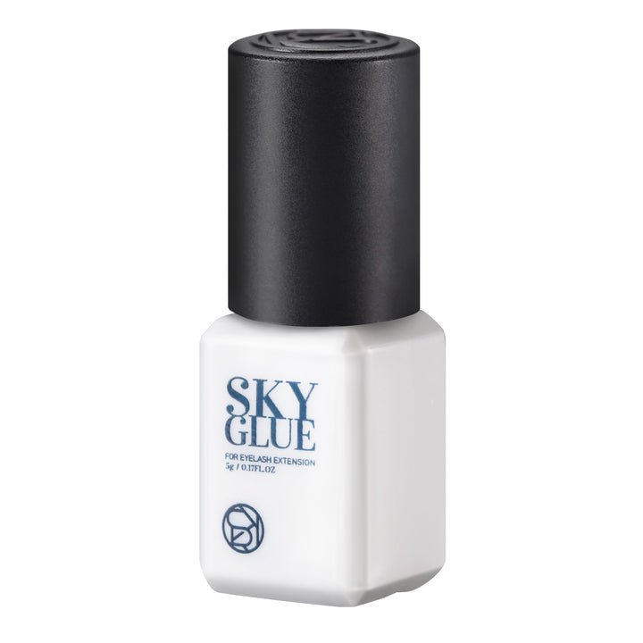 Super Strong SKY D Eyelash Extension Glue 5ml - Professional Black Bonding Adhesive for Long Lasting Semi Permanent Individual Lash Extensions - 3-4s Fast Drying / 4-6 Week Retention