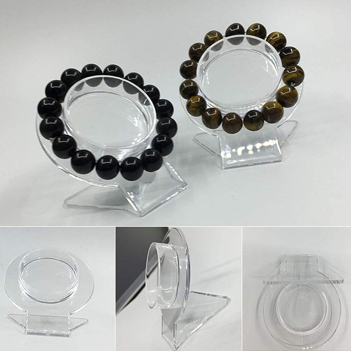 Jewelry Holder, 2 Pcs Clear Acrylic Bracelet Display Stand, Jewelry Organizer Rack, Transparent Shelf Shelves, Clear Jewelry Organizer