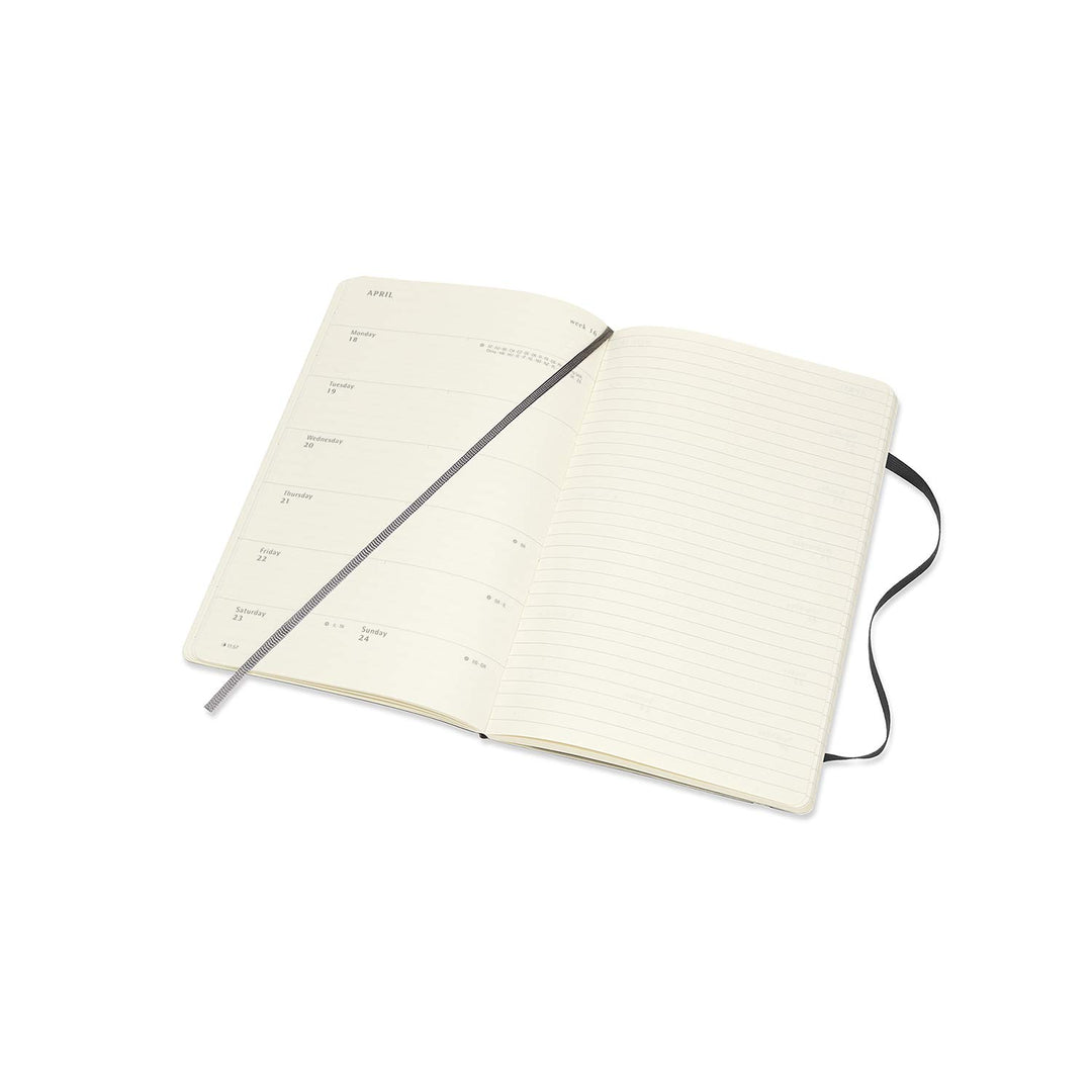 Classic 12 Month 2022 Weekly Planner, Soft Cover, Large (5 x 8.25), Black