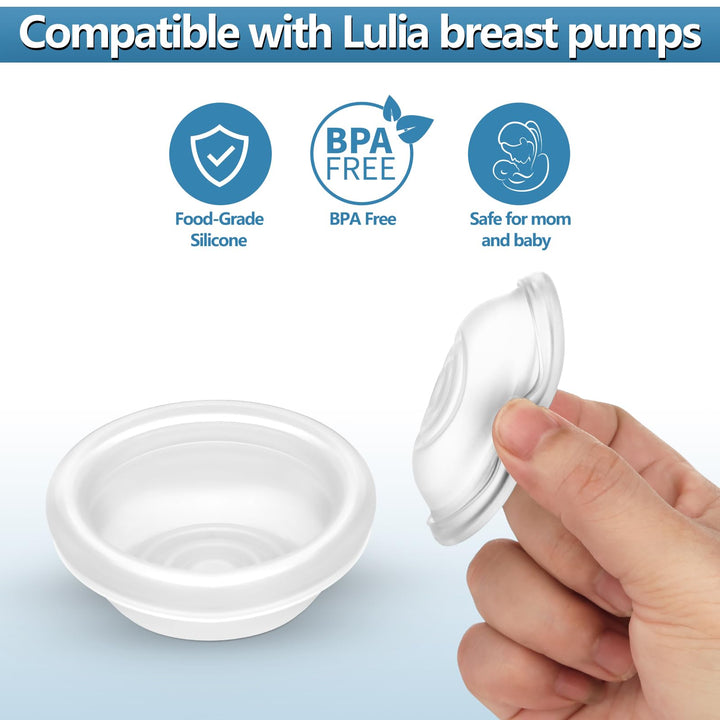 Silicone Diaphragms 2 Count,Membrane,Cylinder Replacement Parts for Electric Breast Pump BPA Free