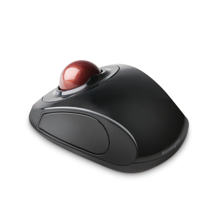 Orbit Wireless Trackball Mouse with Touch Scroll Ring (K72352US),Black