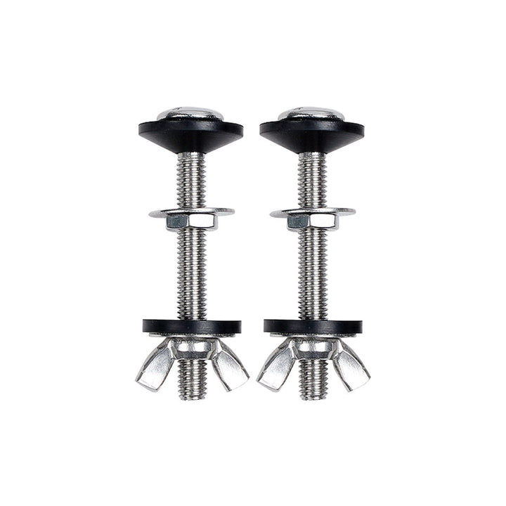 Toliet Bolts,Tank to Bowl Stainless Stell 5/16inch by 3Inch Heavy Duty Bolts with Rubber and Stainless Steal Washers and Wing Nuts,Toliet Bolt