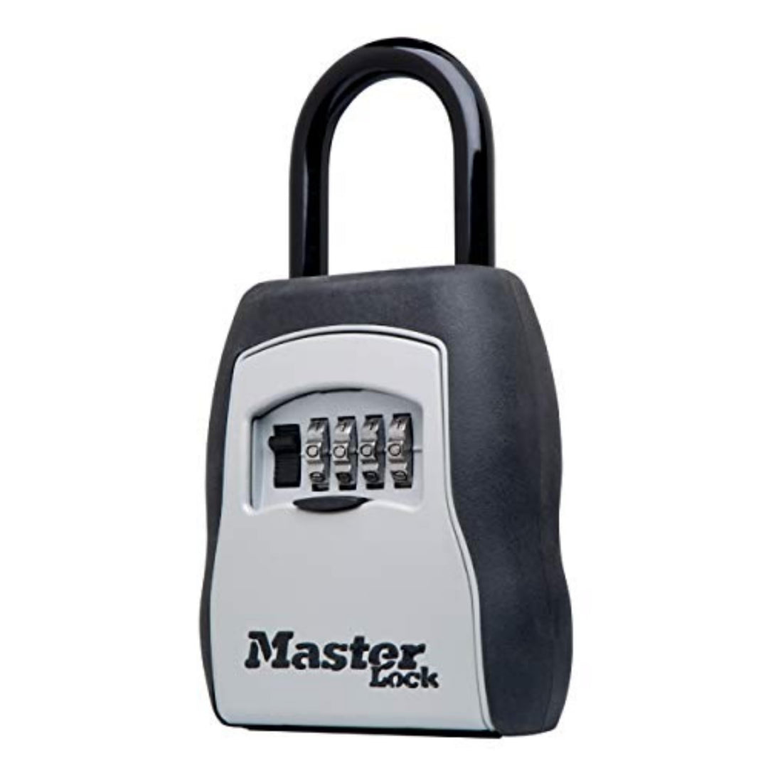 Key Lock Box, Outdoor Lock Box for House Keys, Key Safe with Combination Lock, 5 Key Capacity, 5400EC, Black