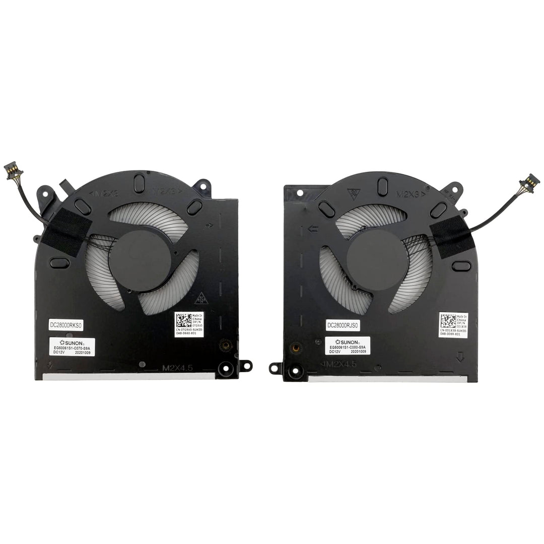CPU & GPU Cooling Fan Compatible with DELL Alienware M15 R3 M15 R4 RTX 2070 3070 Replacement for 0TG9V0 0D1X38 FM7C FM7D DFS240012AE0T DFSK324162A2E